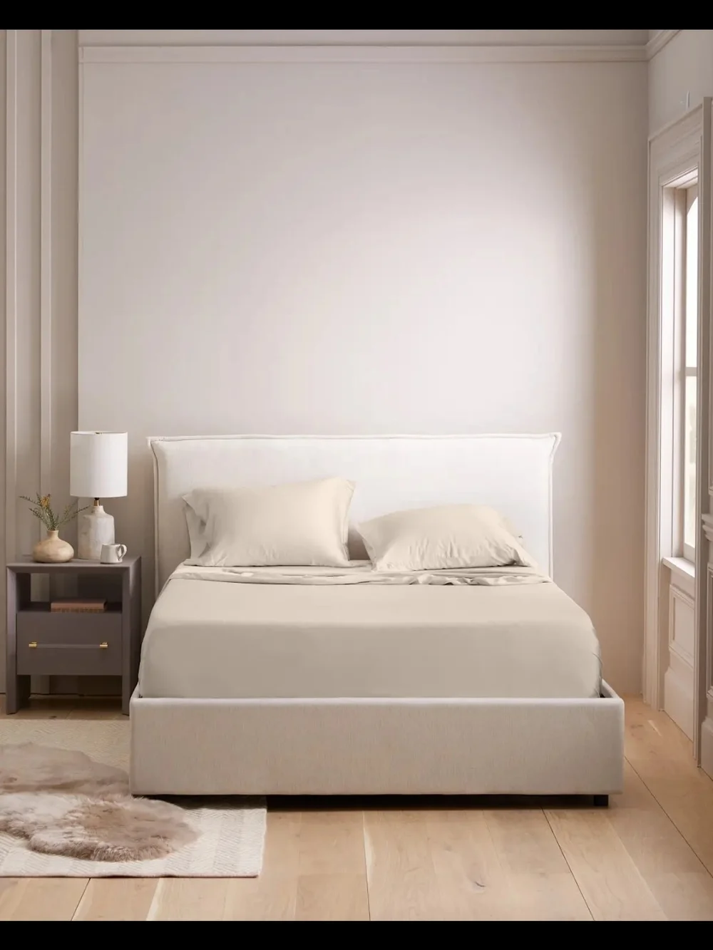 Quince New Without Tags Sheet Set - Sand - No Fitted Sheet - Queen/Full